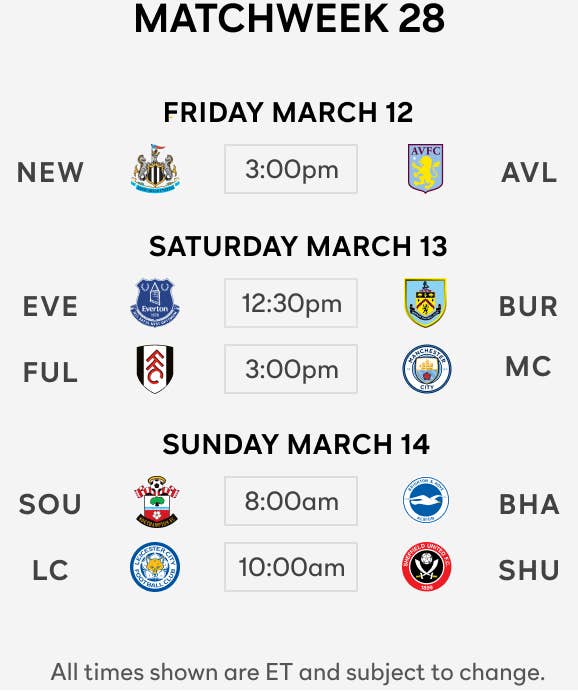 Premier League Streaming live with Peacock Premium