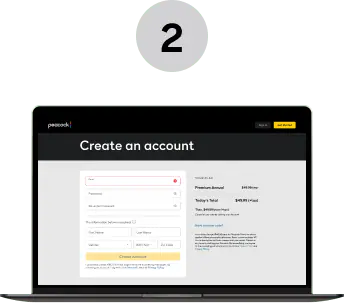 Step 2: Create a Peacock Account