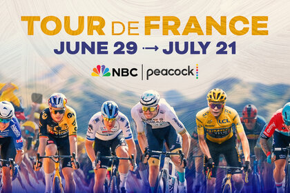 Key art of cyclists for the Tour de France