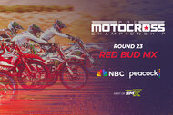 Pro Motocross riders race at Red Bud in Round 23 on Peacock and NBC