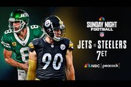 Aaron Rodgers and TJ Watt will play in Jets vs. Steelers on Sunday Night Football at 7p ET on Peacock and NBC.