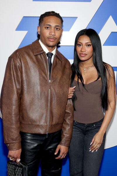 Taylor Williams and Clarke Carraway on the red carpet of Madden Bowl.