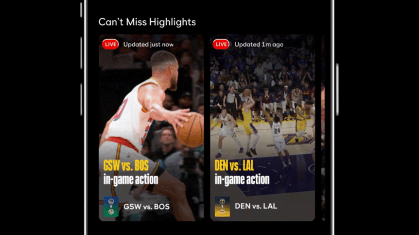 NBA Mobile View of NBA Highlights