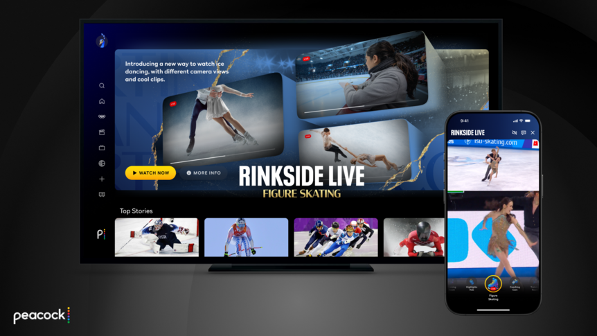 Peacock Olympic Key Art