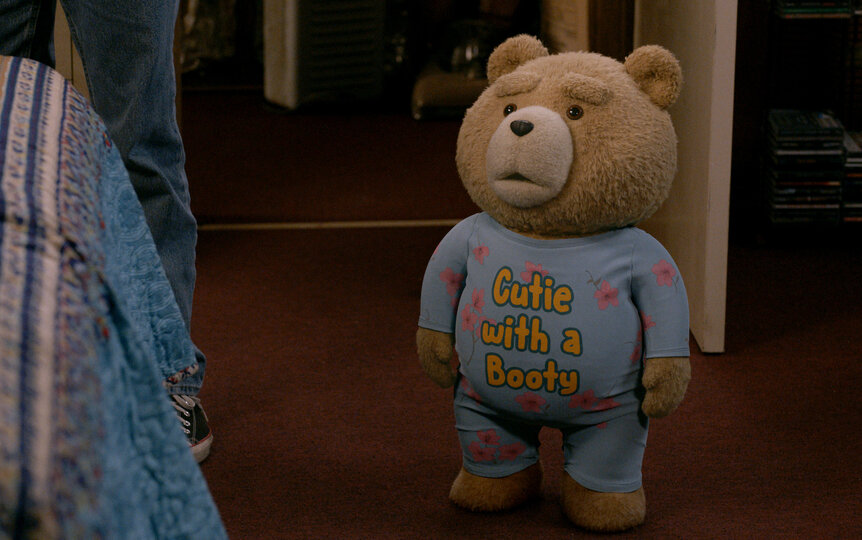 Ted wearing pajamas in Ted Season 2.