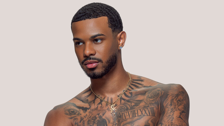 Corey casa amor bombshell portrait in Love Island USA Season 8.